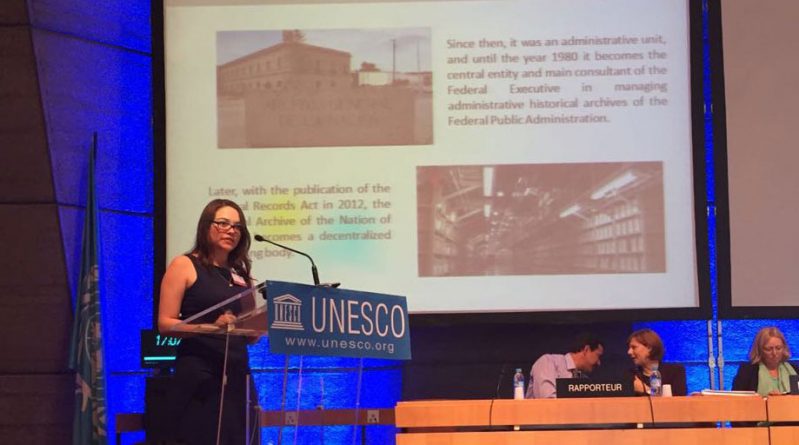 El AGN México presentó ante la UNESCO el “Documento de Referencia sobre el Combate al Tráfico Ilícito del Patrimonio Documental”
