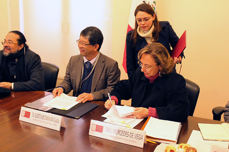 La UNAM y el #AGNMex firman convenio de colaboración académica