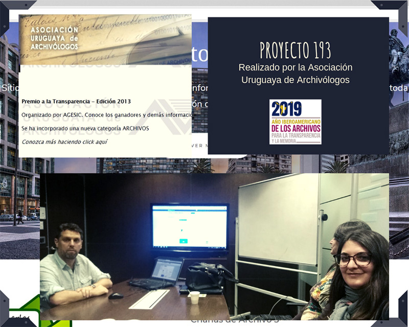 Instalación de la Web de la Asociación Uruguaya de Archivólogos para la mejora del acceso de la ciudadanía uruguaya a sus archivos