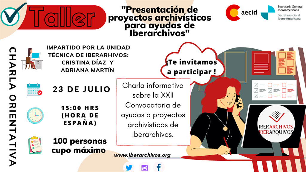 Taller: presentación de proyectos para ayudas de #Iberarchivos